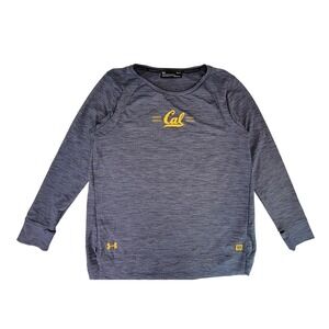Under Armour ColdGear Cal Golden Bears Long Sleeve Shirt Men's L Loose Fit
